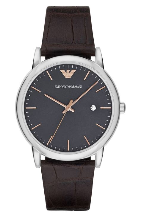 armani leather watch.